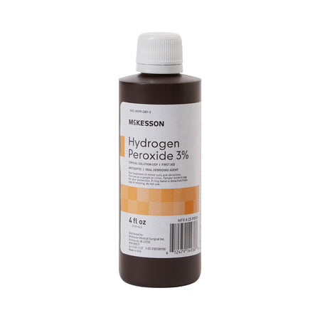 McKesson 141564 23-F0010 Antiseptic Hydrogen Peroxide 4 oz. Bottle