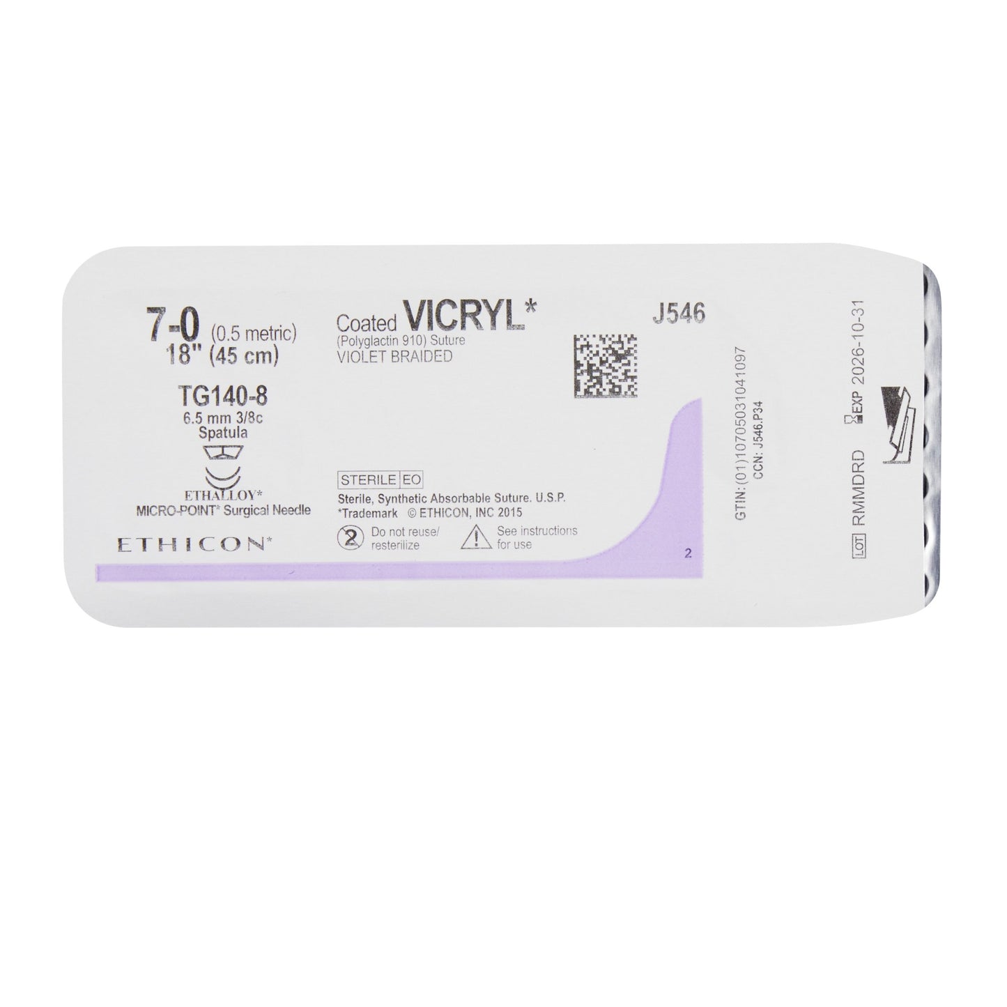 Coated Vicryl™ Suture with Needle