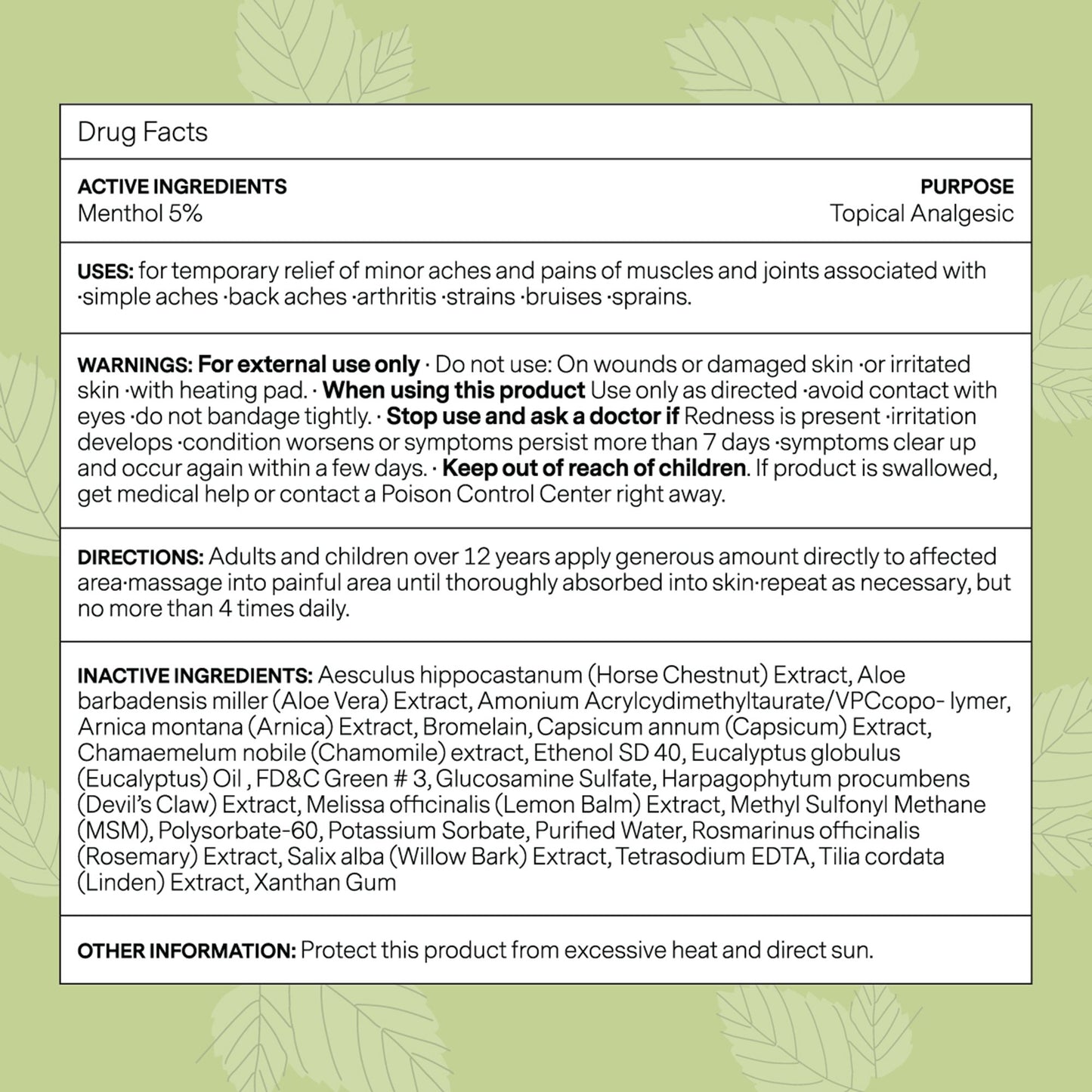 Kanjo Natural Pain Relief Gel, 4.2-ounce tube