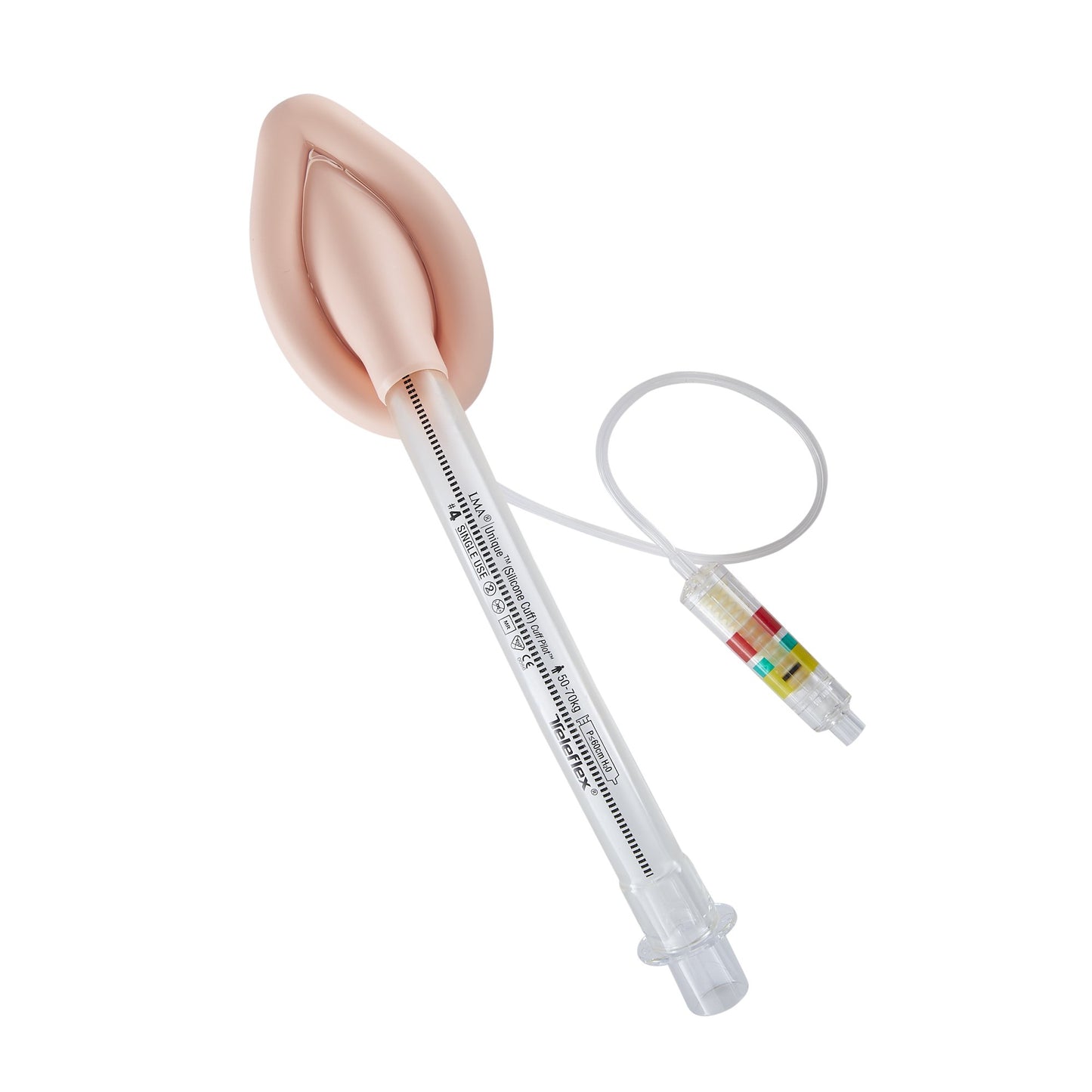 Straight Laryngeal Mask LMA® Unique™ (Silicone Cuff) Size 4 30 mL Cuff Silicone Single Patient Use Sterile