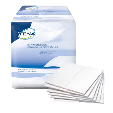 Essity 74500 Tena Dry Disposable Washcloths, 13 x 13.25 in.