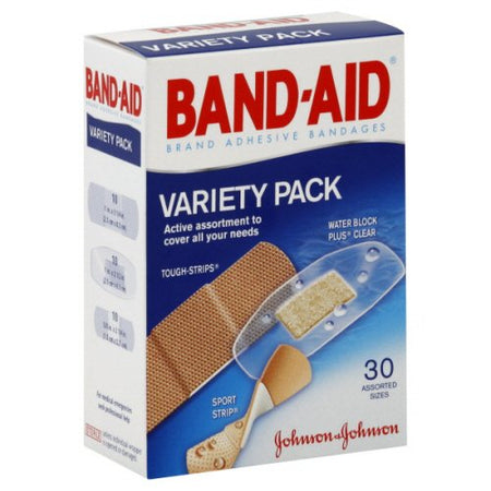 Johnson & Johnson 111905700 Band-Aid Variety Pack Adhesive Strip, Assorted Sizes