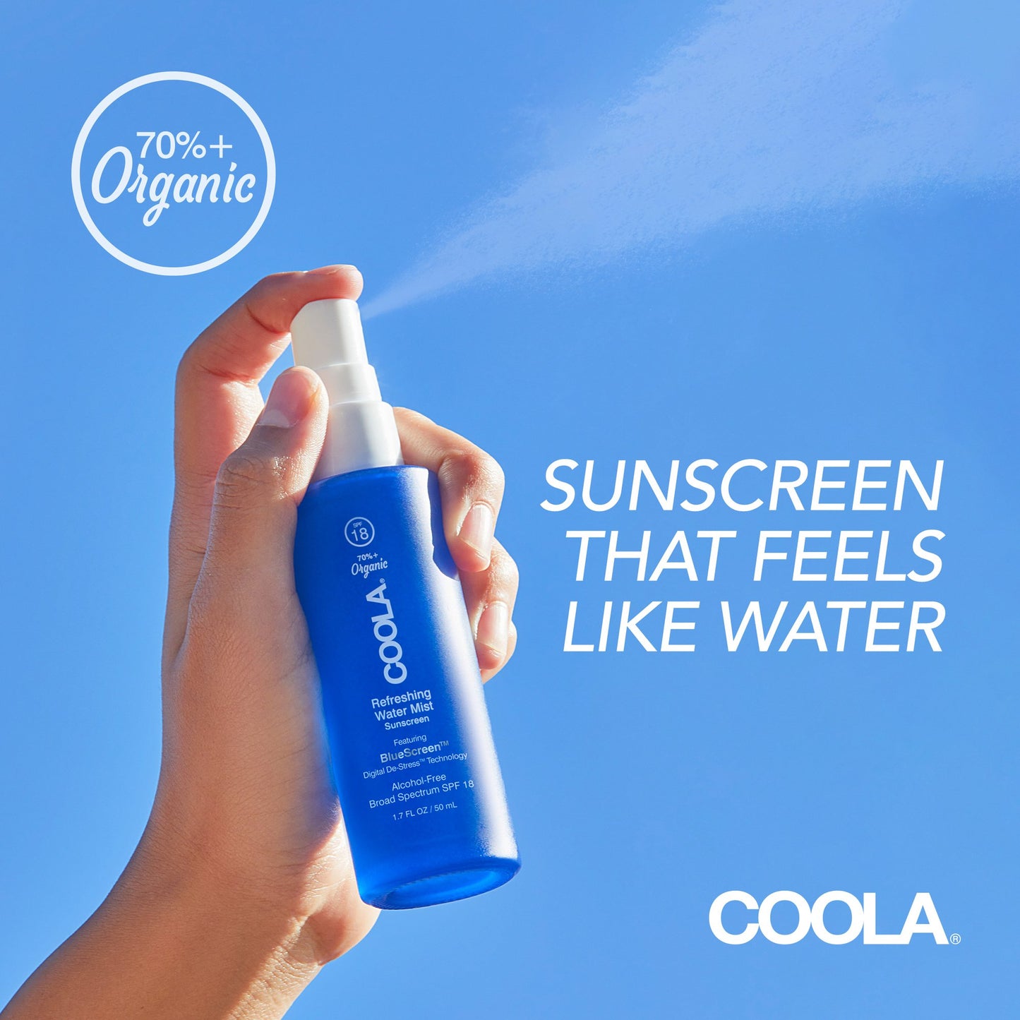Coola® Refreshing Water Mist SPF 18 Sunscreen, 1.7 oz.