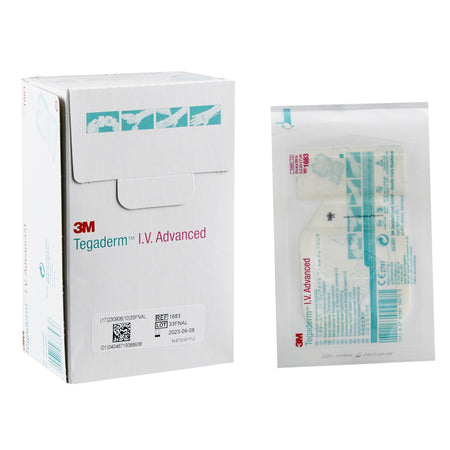 3M 1683 Tegaderm IV Advanced Securement Dressing, 2¾ x 2½ Inch