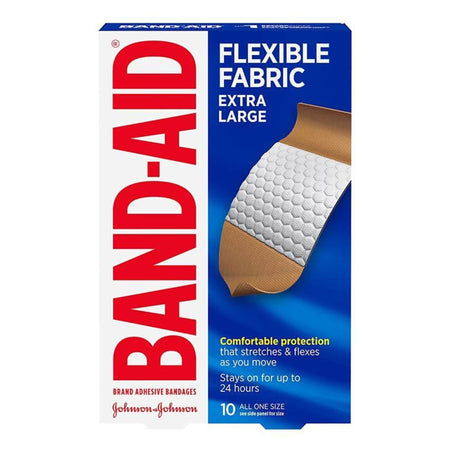 Johnson & Johnson 38137005685 Band-Aid Flexible Fabric Adhesive Strip, 1-3/4 x 4 Inch