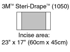 3M™ Steri-Drape™ Sterile Large Incise Surgical Drape, 17 x 23 Inch