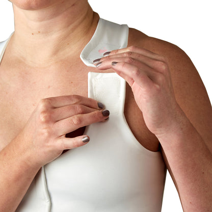 Serena Post Surgical Bra, White, Queen Size