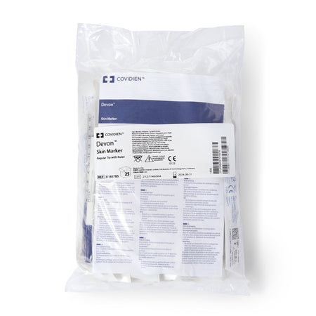 Cardinal 31145785 Devon Regular Tip Surgical Skin Marker with Ruler