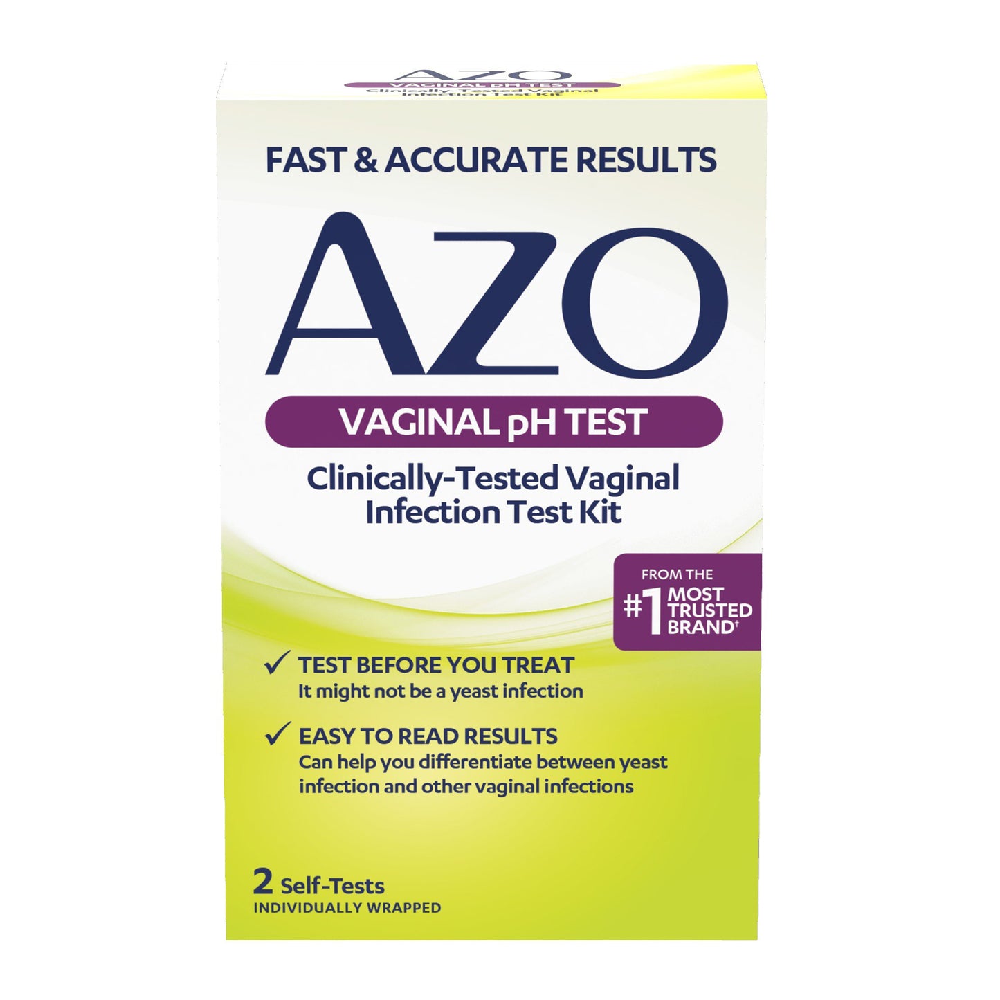 Sexual Health Test Kit AZO® Vaginal pH Test 2 Tests