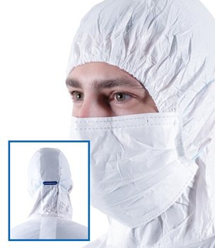 Cleanroom Procedure Mask BioClean™ Not Rated Earloops One Size Fits Most