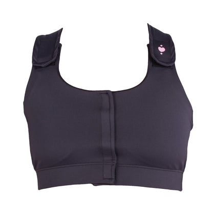 Serena Post Surgical Bra, Black, Medium