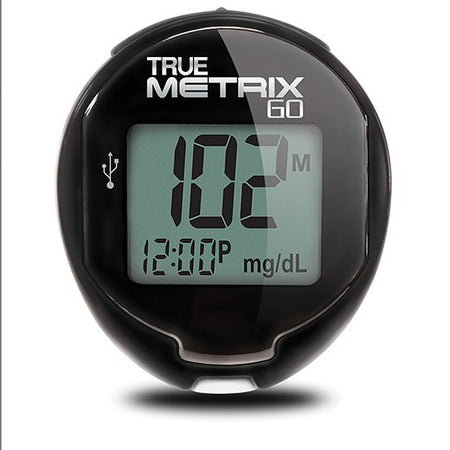 Trividia Health Inc 1078311 Blood Glucose Meter TRUE METRIX GO 4 Second Results Stores up to 500 Results No
