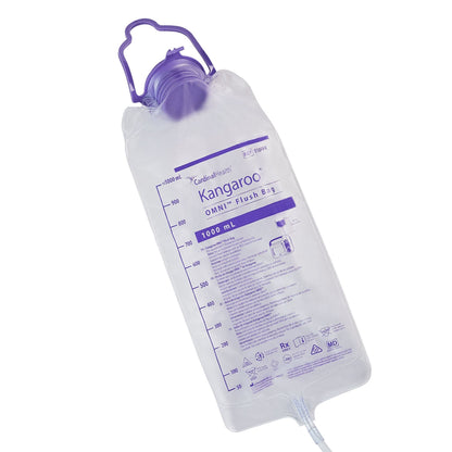 Enteral Feeding Pump Flush Bag Set Kangaroo OMNI™ ENtelliSet™ 1000 mL NonSterile | Cardinal E10FFR