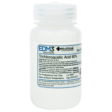 EDM 3 LLC 400569 Histology Reagent Trichloroacetic Acid ACS Grade 80% 4 oz.
