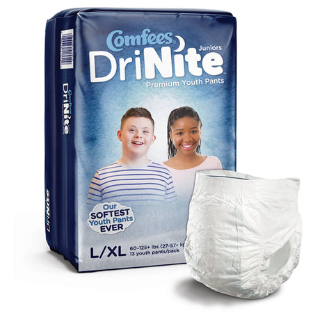 Attends CMF-YLXL Comfees DriNite Juniors Absorbent Underwear, Large / Extra Large