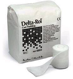 BSN 6884 Delta-Rol White Acrylic Undercast Cast Padding, 4 Inch x 4 Yard