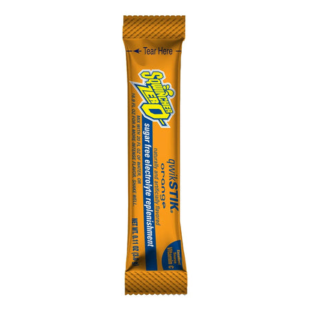 Kent Precision Foods 159060100 Sqwincher Quik Stik Zero Orange Electrolyte Replenishment Drink Mix