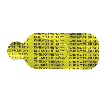 Cardinal CP3111Y- ChemoPlus IVA Seals, Yellow/black ink Chemotherapy