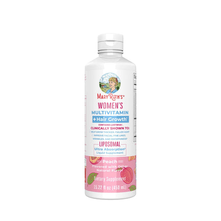 MRO MaryRuth LLC 1271767 Mary Ruth's Women's Multivitamin + Liposomal for Hair Growth, 15.22-oz. Bottle