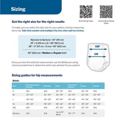 McKesson Ultra Heavy Absorbency Incontinence Brief, 2X-Large