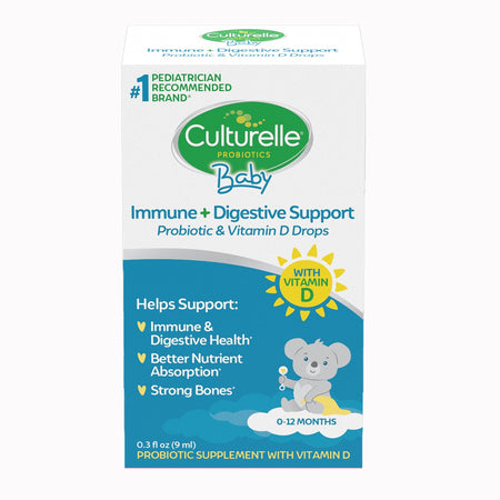 i-Health Inc 49100400532 Culturelle Baby Immune + Digestive Support Probiotic & Vitamin D Drops