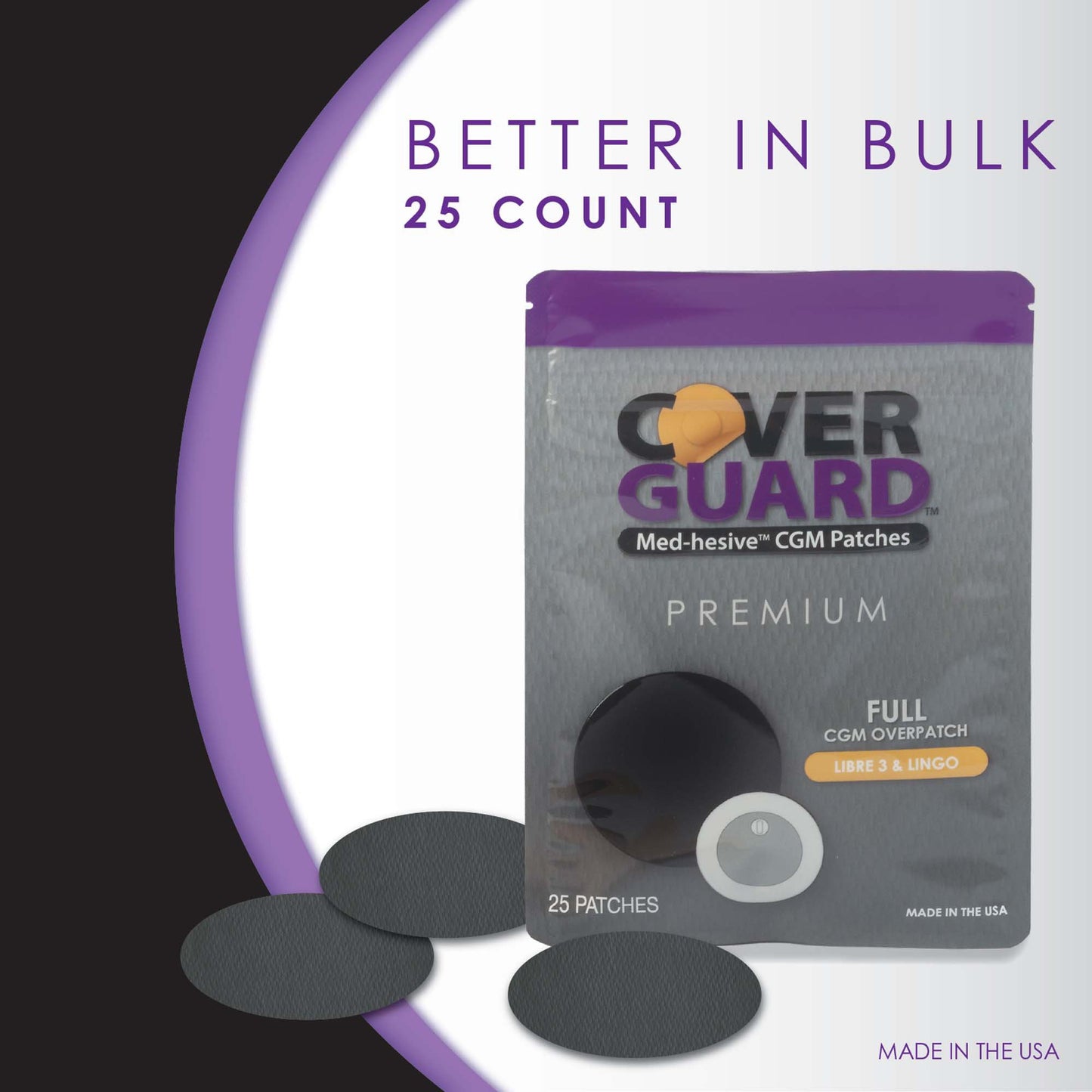 Sensor Overpatch Cover Guard Black For FreeStyle Libre 3