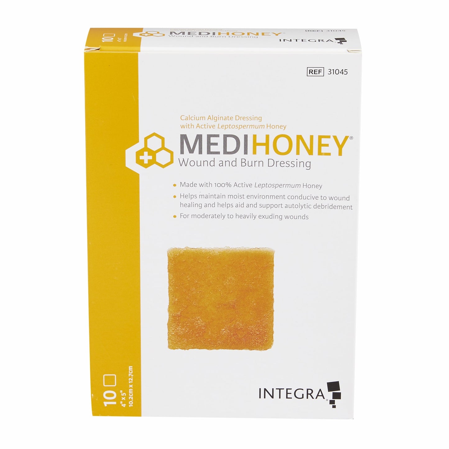 Medihoney® Calcium Alginate Dressing, 4 x 5 Inch
