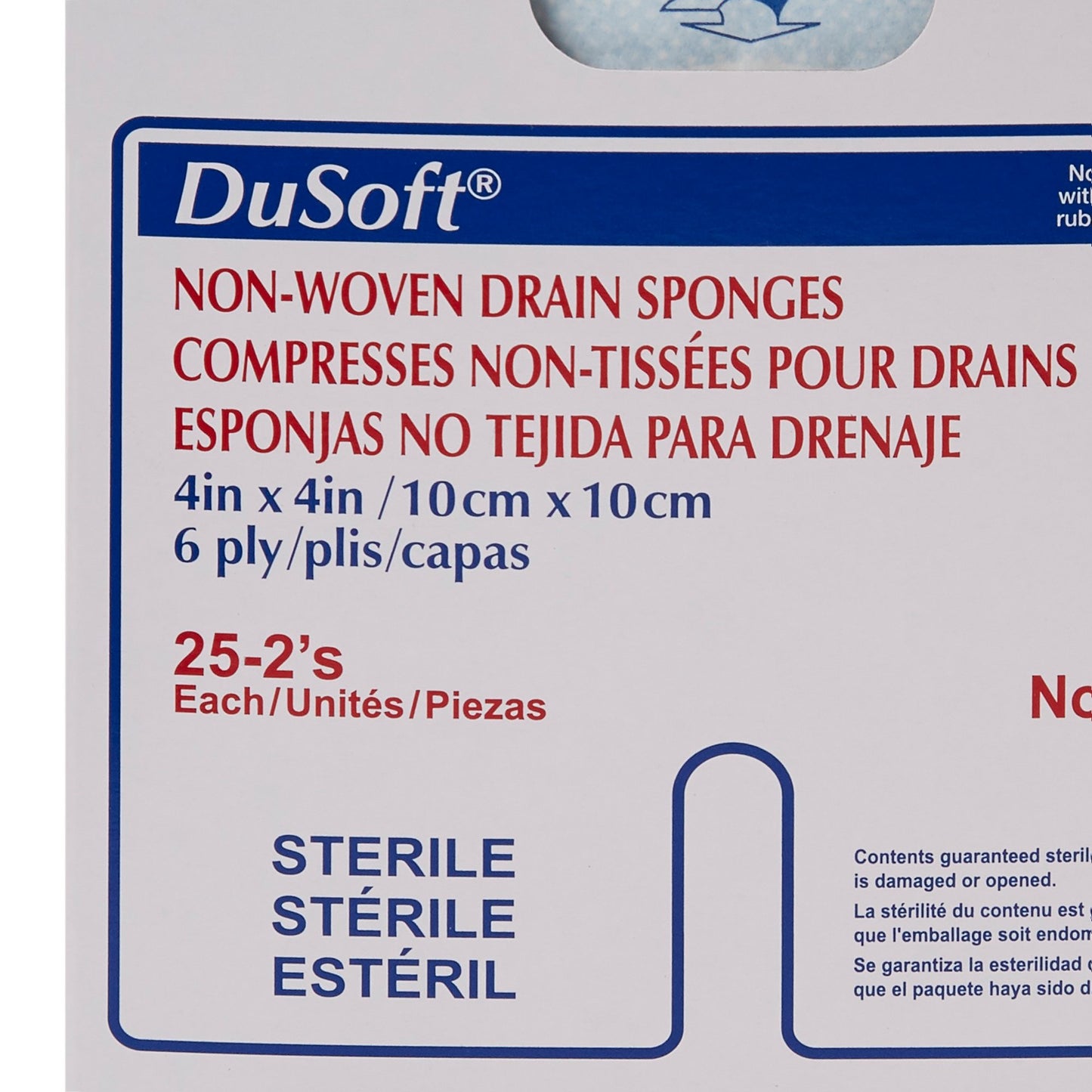 Dumex IV/Drain Split Dressing, 4 x 4 Inch, 6-Ply