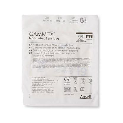 Gammex® Non-Latex Sensitive Polychloroprene Surgical Glove, Size 6.5, Cream