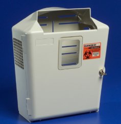 Cardinal 85301H In-Room Sharps Collector Cabinet, 17½ H x 6½ D x 14½ W Inch