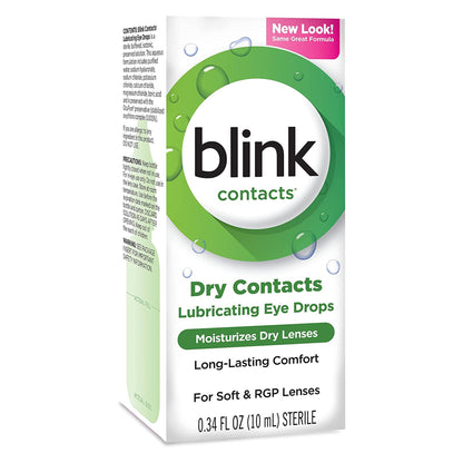 Blink Contacts Purified Water / Sodium Chloride Contact Lens Solution, 0.34 oz.