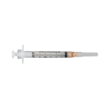 Integra™ 3 mL Syringe with Hypodermic Needle, 25 Gauge, 1-inch Length