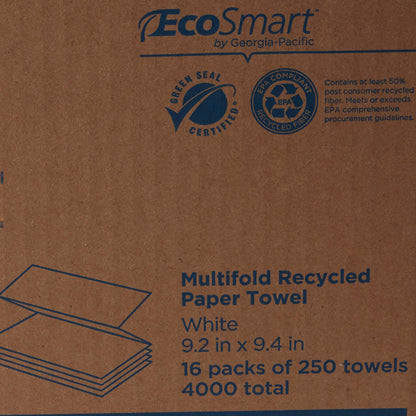 Pacific Blue Basic™ Recycled Multi-Fold Paper Towel, 250 Sheets per Pack