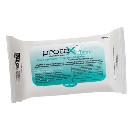 Parker Labs 48-40 Protex Ultra Disinfectant Wipes, 6.5 x 6 Inch