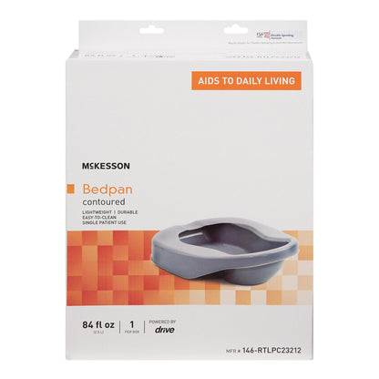 McKesson Reusable Contoured Bedpan, 84 oz.