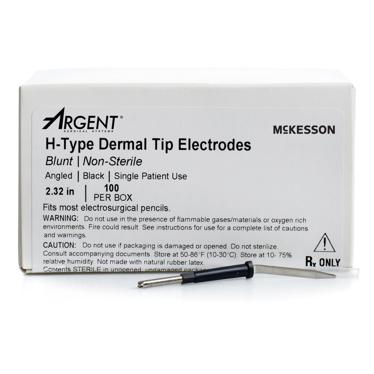 Blade Electrode McKesson NonSterile Blunt Angled Blade Tip Disposable