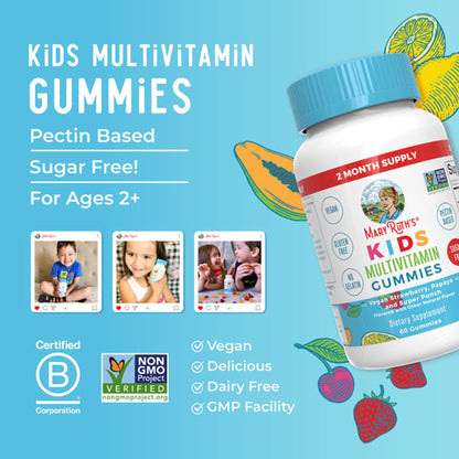 Mary Ruth's® Kids Multivitamin with Zinc and Iodine Gummies, Fruit Flavors