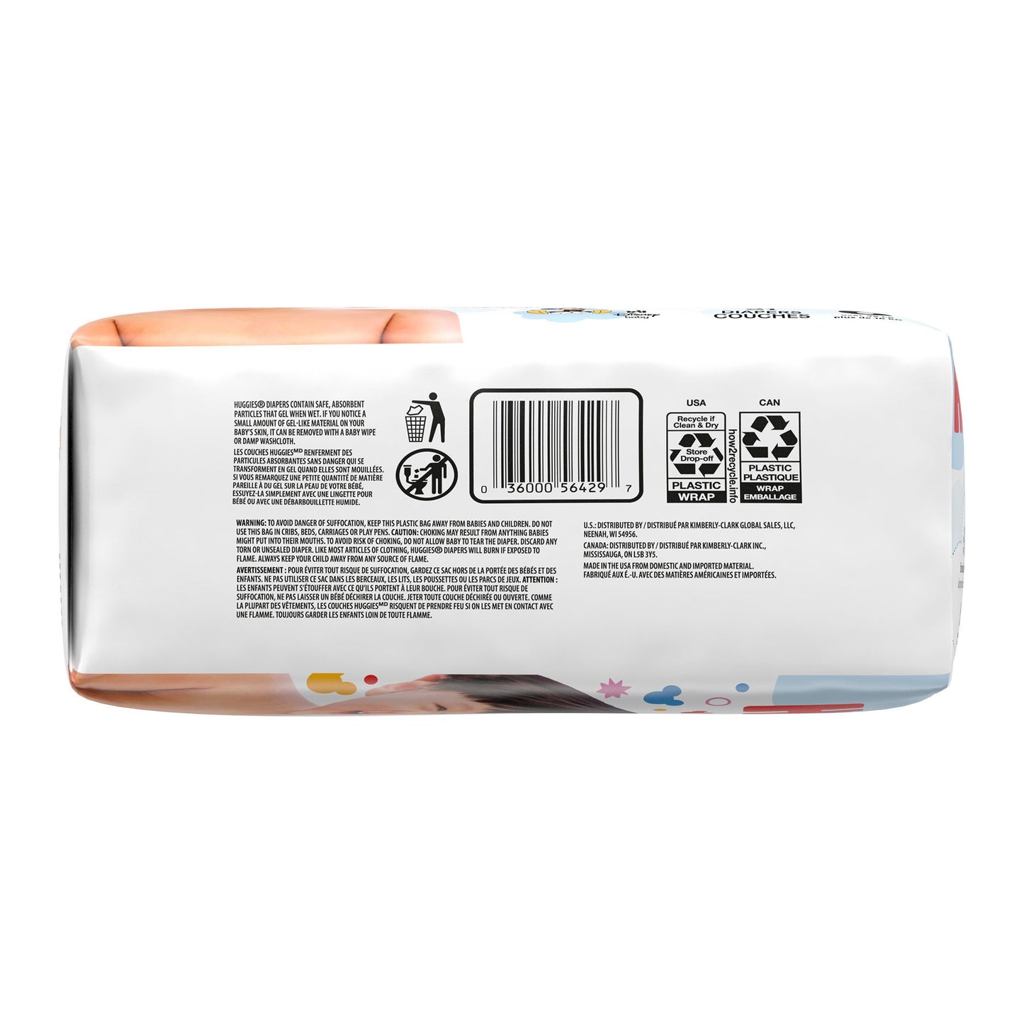 Unisex Baby Diaper Huggies® Snug & Dry Size 6 Disposable Heavy Absorbency
