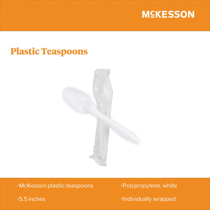 McKesson Polypropylene Spoon, White