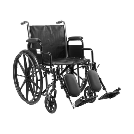 McKesson 146-SSP220DDA-ELR Wheelchair, 20 Inch Seat Width