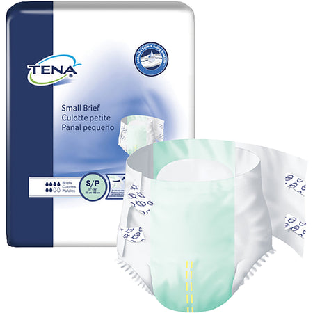 Essity 66100 TENA Small Brief Tena Small Incontinence Brief, Green