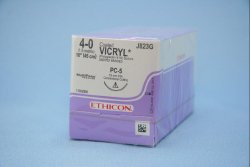 Ethicon J823G Coated Vicryl Polyglactin 910 Absorbable Suture with Needle