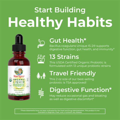 Probiotic Mary Ruth's® Organic Liquid Probiotic 2 oz. Liquid