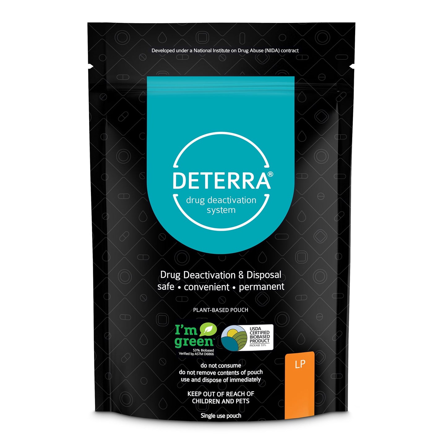 Deterra® Drug Disposal Pouch for Disposal of Pharmaceuticals, Large