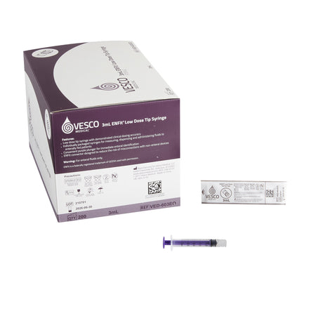 Vesco Medical VED-603EO Vesco Sterile Low Dose Enteral / Oral Syringe, 30 mL
