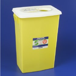 Cardinal 8939PG2 SharpSafety Chemotherapy Waste Container, 18 Gallon, 26 x 12¾ x 18¼ Inch
