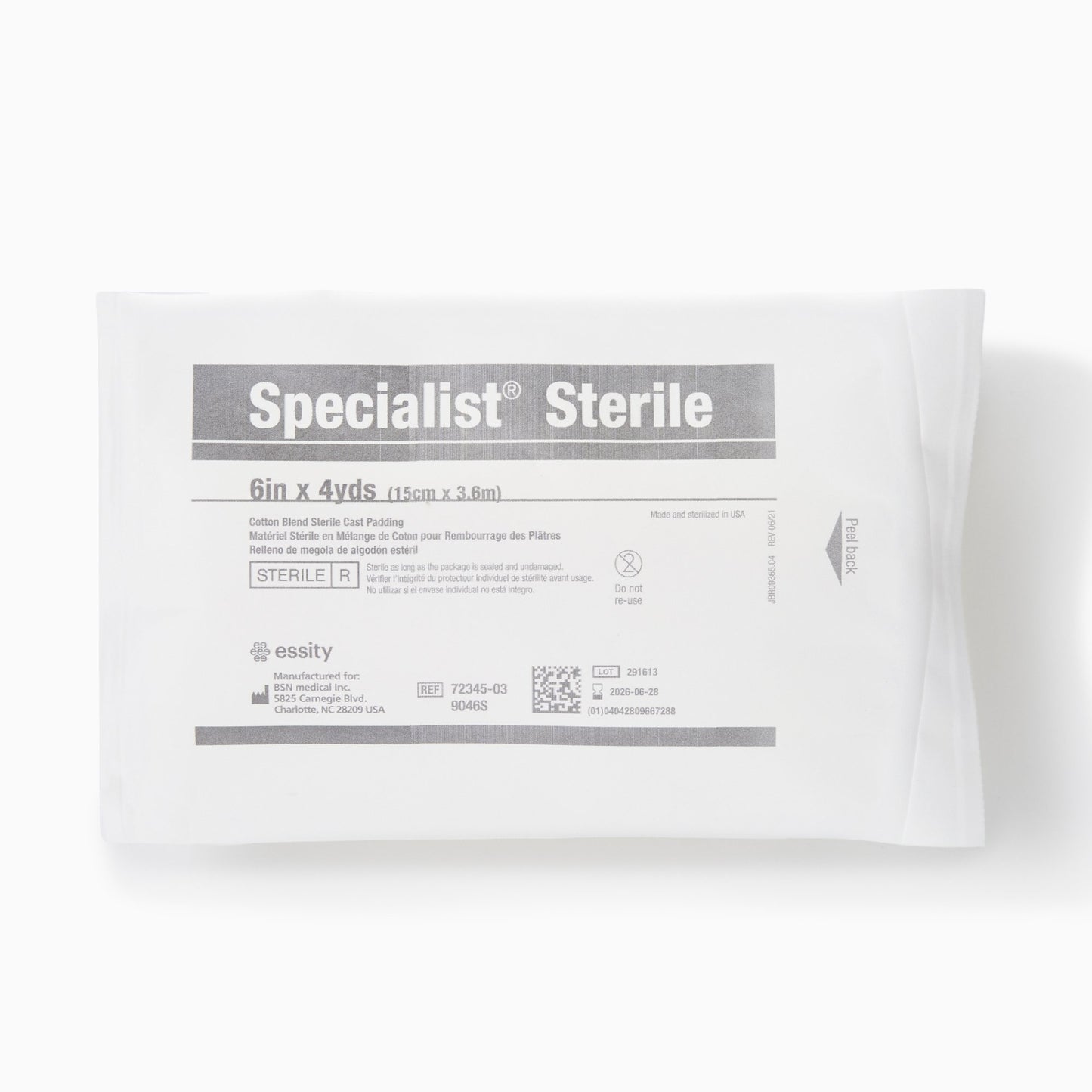 Cast Padding Undercast Specialist® Sterile 6 Inch X 4 Yard Cotton / Rayon Sterile