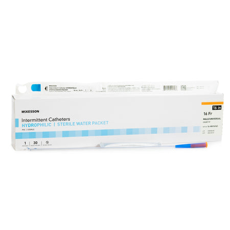 McKesson 16-MH1616C Urethral Catheter, 16 Inch, Coude Tip