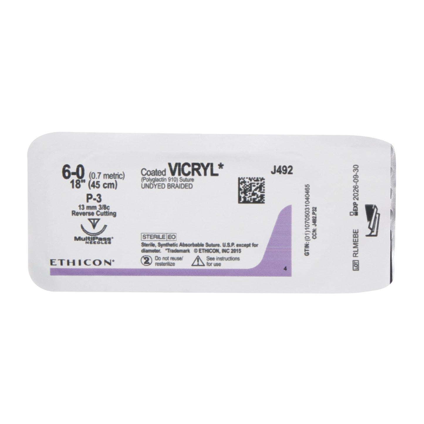 Coated Vicryl™ Suture with Needle