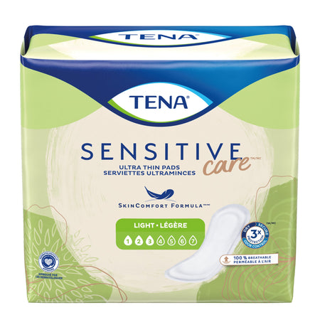 Essity 54358 Tena Sensitive Care Ultra Thin Light Regular Bladder Control Pad